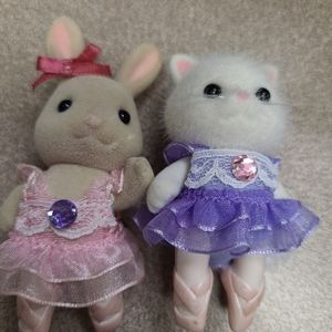 Sylvanian families/Calico critters ballerina dolls